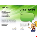 Hospital Comment Card Template - Capture Patient Feedback and Improve Services example document template