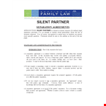 Separation Agreement Template - Easy Division of Assets & Alimony example document template