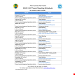 Team Meeting Template example document template