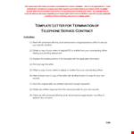 Service Contract Termination Letter Format - Professional Guide for Terminating Service Contracts example document template