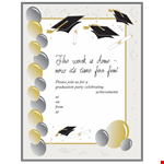 Customize and Celebrate with Graduation Invitation Templates example document template 