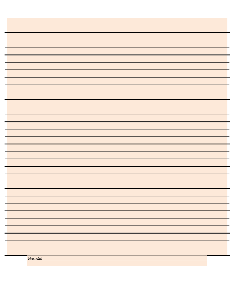 Free Printable Lined Paper Template for Writing