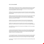 Rescission Agreement: A Comprehensive Agreement for Executives and Parties example document template