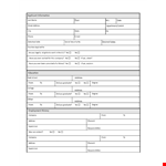 Generic Job Application Form In Pdf example document template