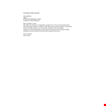 Short Resignation Letter Format example document template