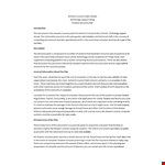 Effective Disaster Recovery Plan Template for Technology Disasters example document template