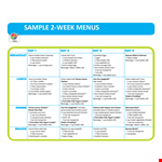 Get on track with a calories-based Meal Plan Template | YourCompany example document template