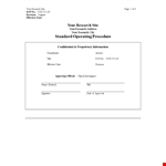 Download SOP Templates for Clinical Research | Assessment & Signature example document template 