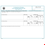 Performance Report | Measure Grant Performance | Number example document template