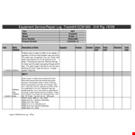 Equipment Service Log Template example document template