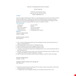 Graduate Teaching Assistant Resume Samples example document template