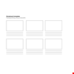 Proposal Storyboard Template example document template