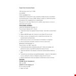 Sample Senior Accountant Resume example document template