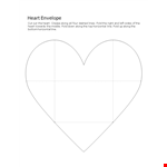 Heart Envelope Template - Horizontal Layout | Free Download example document template