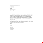 Teacher Relocation Resignation Letter example document template