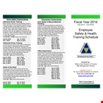 Employee Safety Training Schedule Template - Ensure Workplace Safety with Effective Training example document template