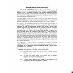 Vehicle Lease Agreement Template | Free Download | Easy to Use example document template 