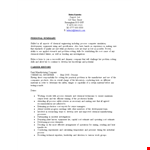 Chemical Engineering Resume Sample example document template 