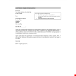 Accepting a Formal Job Offer: Craft Your Letter with Professional Tone example document template