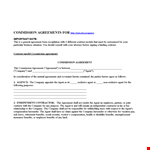 Commission Agreement Template: Create Effective Sales Agreements with Company Representatives example document template 