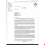 Police Commissioner Complaint Letter example document template