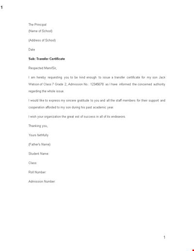 Formal Business Letter Template