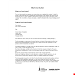 General Cover Letter Template example document template 