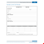 Tax Payment example document template