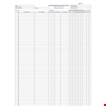 Chemical List example document template