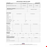 Lease Rental Application Form - Apply Easily as an Applicant by Phone example document template