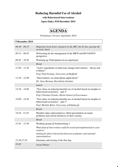 Invitation Template for Free Workshops on University Alcohol Interventions