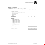 Non Profit Startup Operating Template example document template