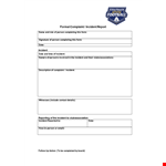 Create Accurate Incident Reports - Easy-to-Use Template example document template