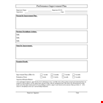 Improve Employee Performance in Months with Our PIP Template - Download Now example document template