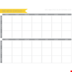 Week Schedule Calendar Template example document template