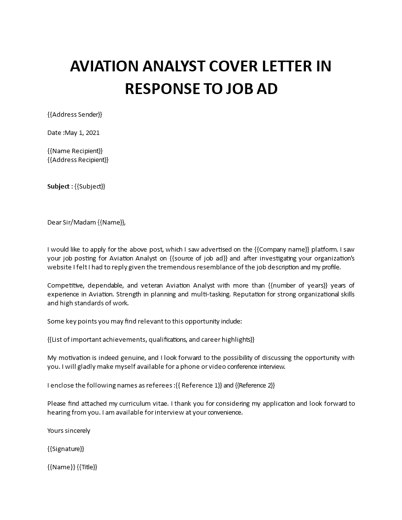 cover letter customer service airline