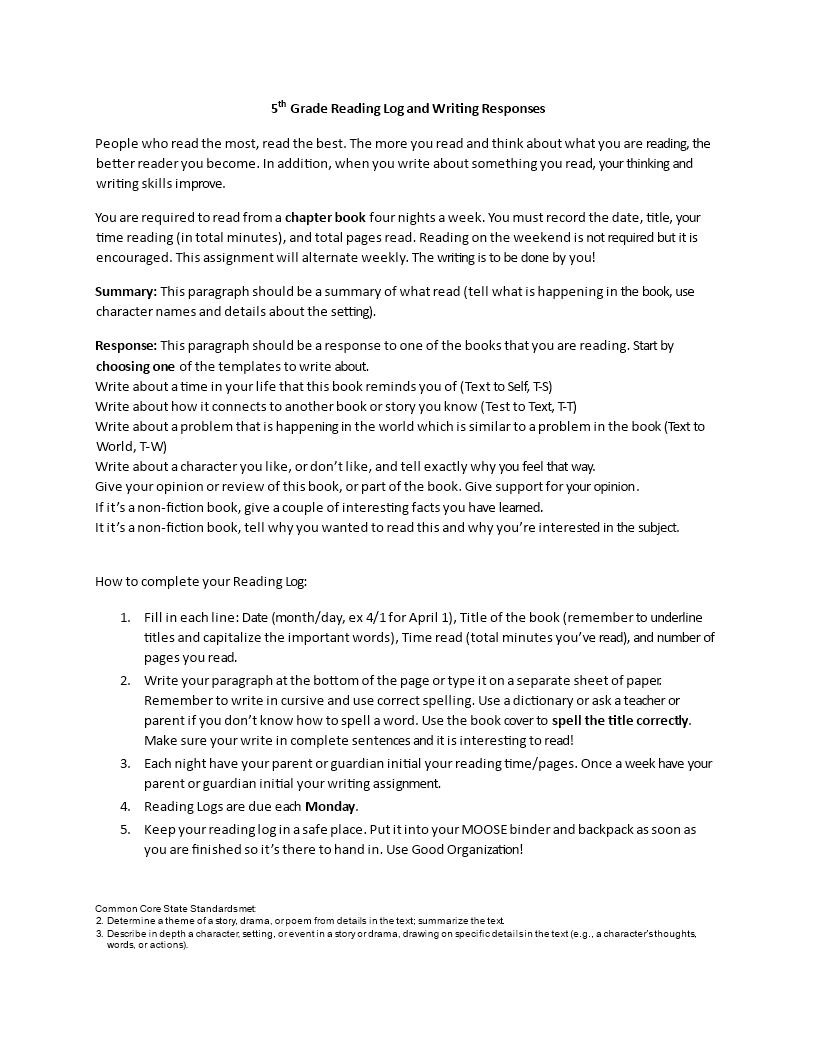 Organize Your Reading with Our Reading Log Template - Start Tracking Today!