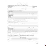 Home Improvement Contract Template Sample Free example document template 