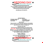 Wedding Program Template - Order Your Perfect Program with Advice for Everything example document template