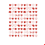 Heart Shape Template example document template