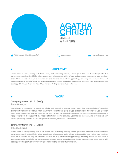 Executive Resume Template Us Letter