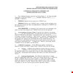 Separation Agreement Template for Efficient Company-Employee Agreement | Avoid Claims example document template