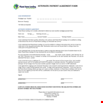 Payment Agreement Template | Free Download | Planet Lending example document template