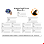 Phone Tree Template - Organize Contacts Efficiently with Email, Address & Phone example document template