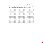 Ten Frame Template for Math Practice | Printable Ten Frame Worksheets example document template