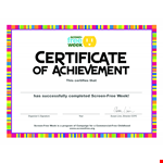 Free Certificate Of Achievement - Printable Templates for Recognition example document template