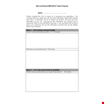 Customizable Research Proposal Templates - Streamline Your Research Process with Ease example document template