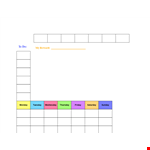 Track Your Child's Progress with a Reward Chart | Monday - Wednesday Rewards example document template