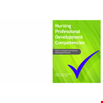 Nursing Professional Development Plan - Developing Competencies for Nursing Practice example document template 