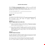 Contract Template for Contractors: Owner Shall Benefit example document template